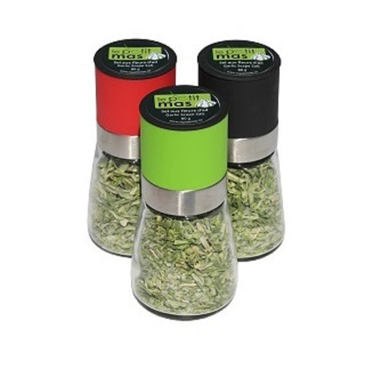 GARLIC SCAPE salt in a grinder
